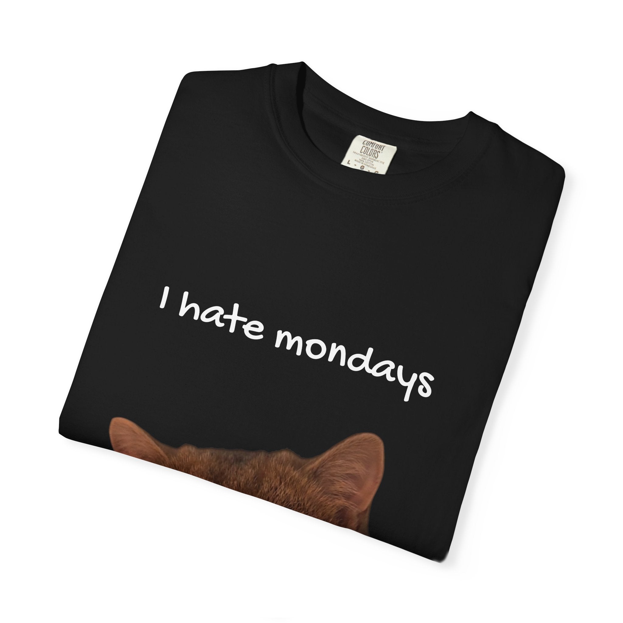 I hate mondays T-Shirt — Funny Cat Graphic Tee