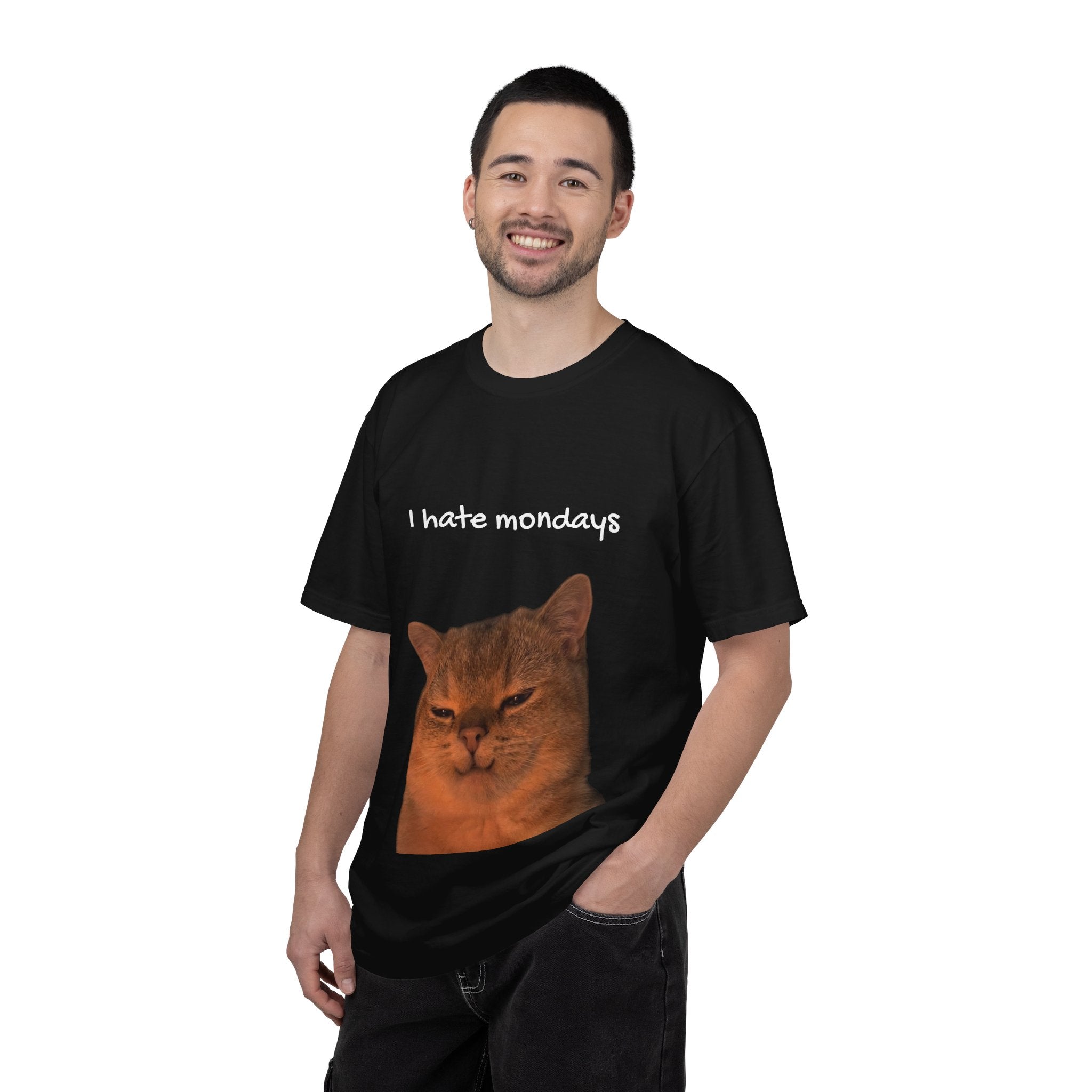I hate mondays T-Shirt — Funny Cat Graphic Tee