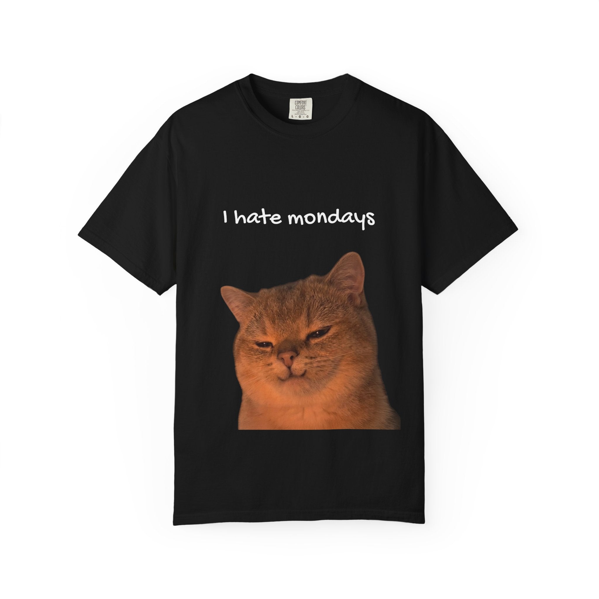I hate mondays T-Shirt — Funny Cat Graphic Tee